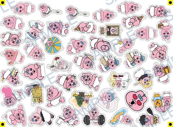 baby, rattle, party hat, frame, baseball bat Acrylic design A-270-k
