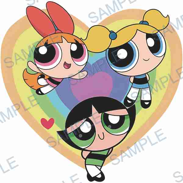 blossom, bubbles, buttercup, powerpuff girls, heart Decal design B-3302