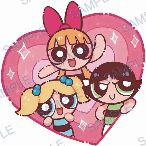 blossom, bubbles, buttercup, powerpuff girls, heart Decal design B-3324