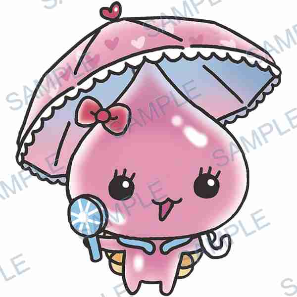 umbrella, lollipop, bow, hearts, pink Decal design B-3387