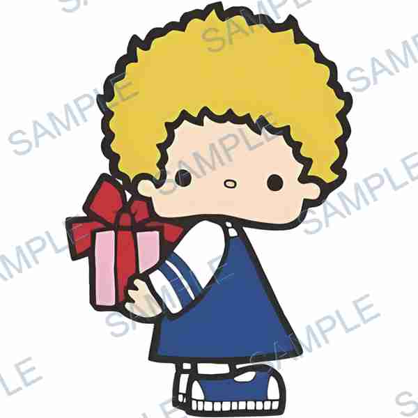child, gift, present, bow, box Decal design B-3857