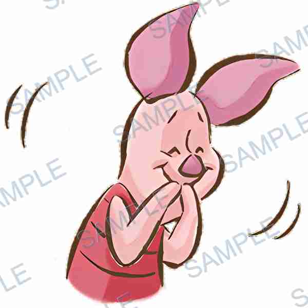 piglet, disney, pig, vest, pink Decal design B-4069