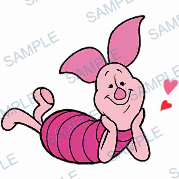 piglet, disney, pig, heart, pink Decal design B-4097