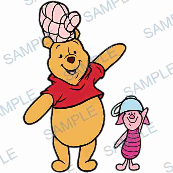 winnie the pooh, piglet, disney, bear, pig Decal design B-4115