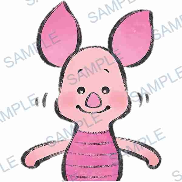 piglet, disney, pig, animal, pink Decal design B-4119