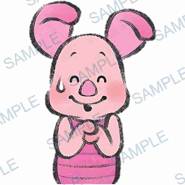 piglet, disney, pig, animal, pink Decal design B-4147