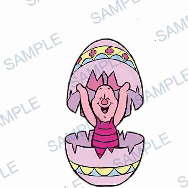 piglet, disney, egg, easter egg, pig Decal design B-4205