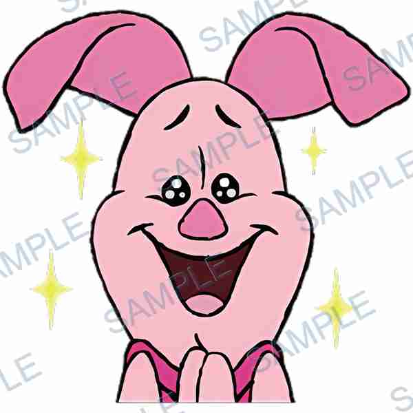 piglet, disney, pig, sparkle, pink Decal design B-4208