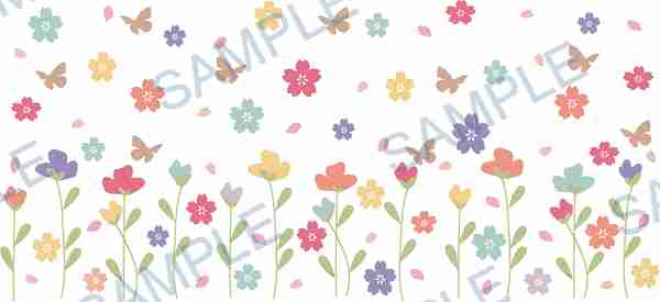 flower, butterfly, petal, pastel, pink Cup Wrap design C-8791