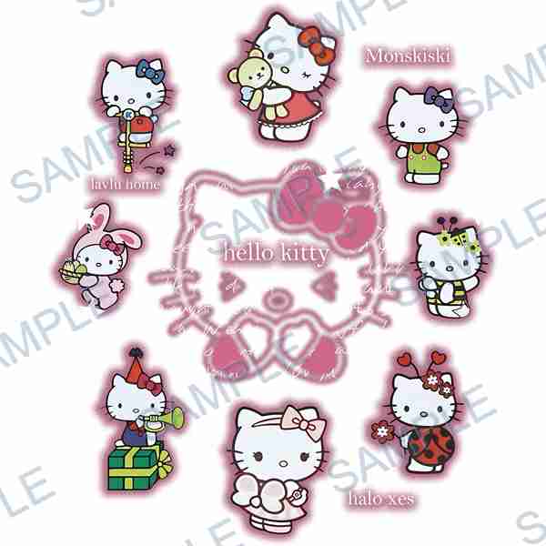 hello kitty, sanrio, teddy bear, bunny, bee DTF design D-5956