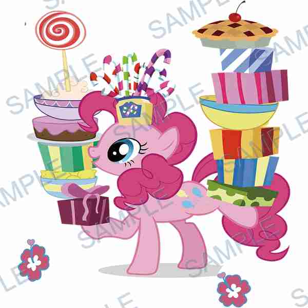 pinkie pie, my little pony, cake, pie, gift box DTF design D-7170