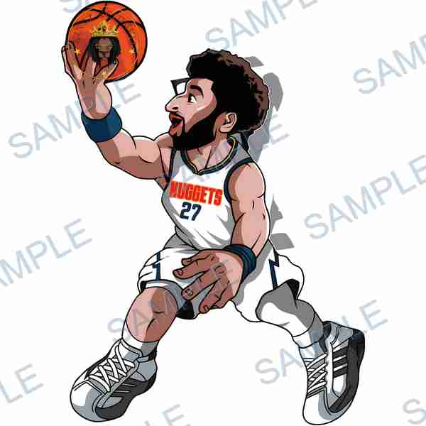 denver nuggets, nba, basketball player, basketball, glasses DTF design D-7322