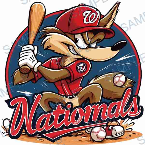 nationals, mlb, baseball player, bat, baseball DTF design D-7681