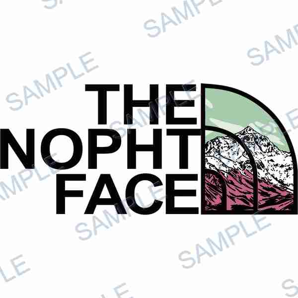 mountains, text, logo, black, green DTF design D-7810