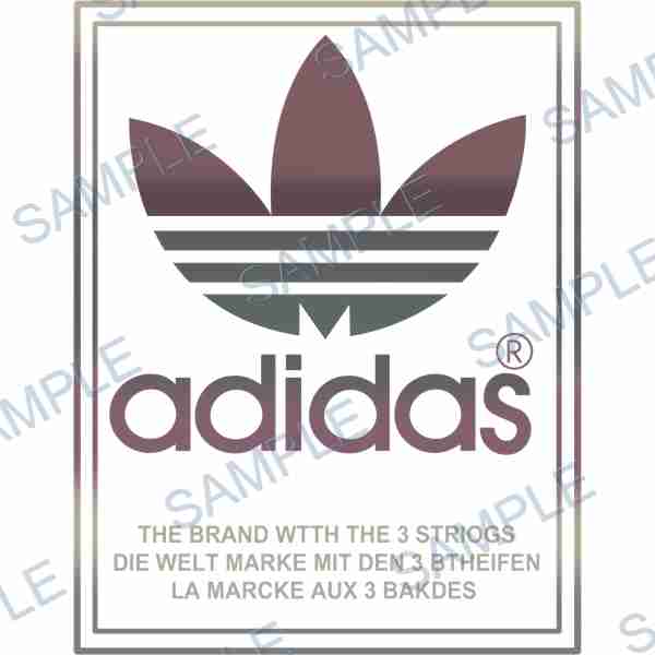 adidas, logo, trefoil, text, purple DTF design D-7938