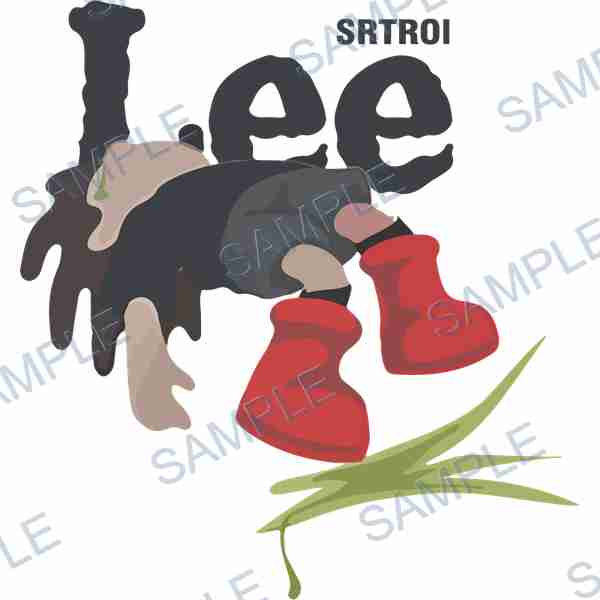 text, lee, srtroi, boots, grass DTF design D-8119