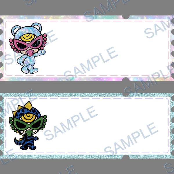 hysmini, hys teric glamour, 名前シール, name stickers, sticky notes DTF design D-8357