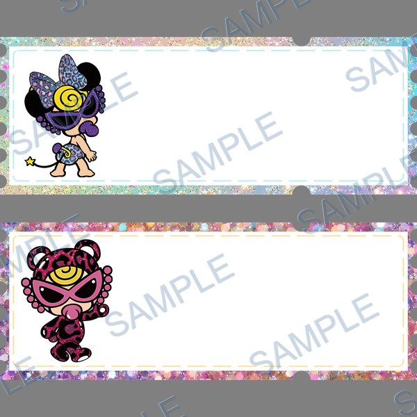 hysmini, hys teric glamour, 名前シール, name stickers, sticky notes DTF design D-8359