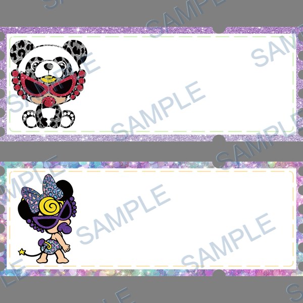 hysmini, hys teric glamour, 名前シール, name stickers, sticky notes DTF design D-8362