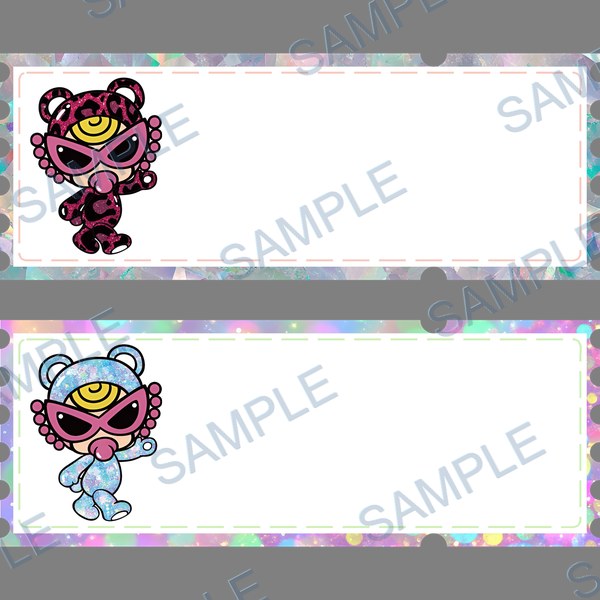hysmini, hys teric glamour, 名前シール, name stickers, sticky notes DTF design D-8363