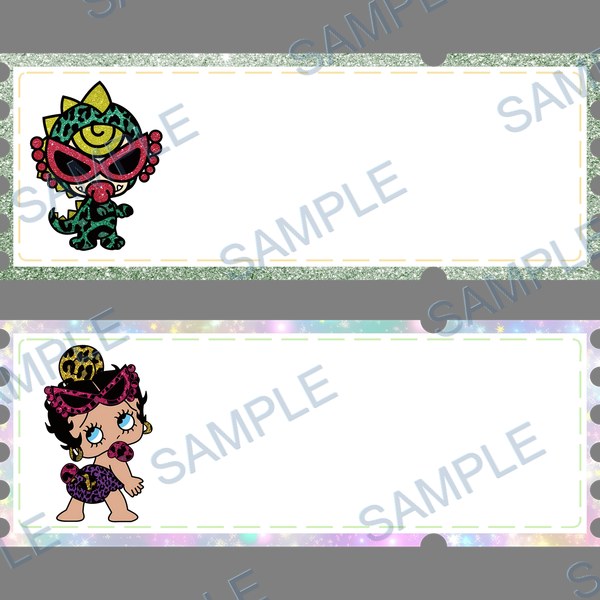 hysmini, hys teric glamour, 名前シール, name stickers, sticky notes DTF design D-8366