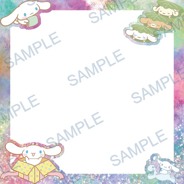 cinnamoroll, sanrio, box, unicorn, leaf Acrylic design F-307