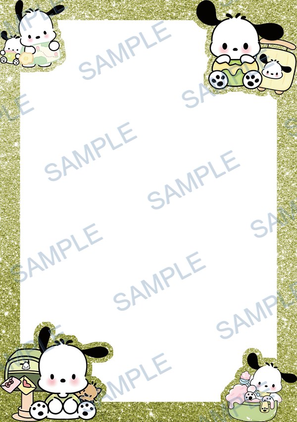 pochacco, sanrio, dog, mailbox, envelope Acrylic design F-356