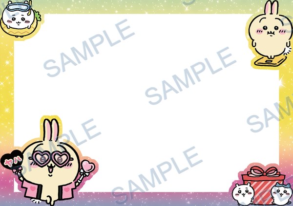 usagi, usagi-chan, gift box, heart, glasses Acrylic design F-380