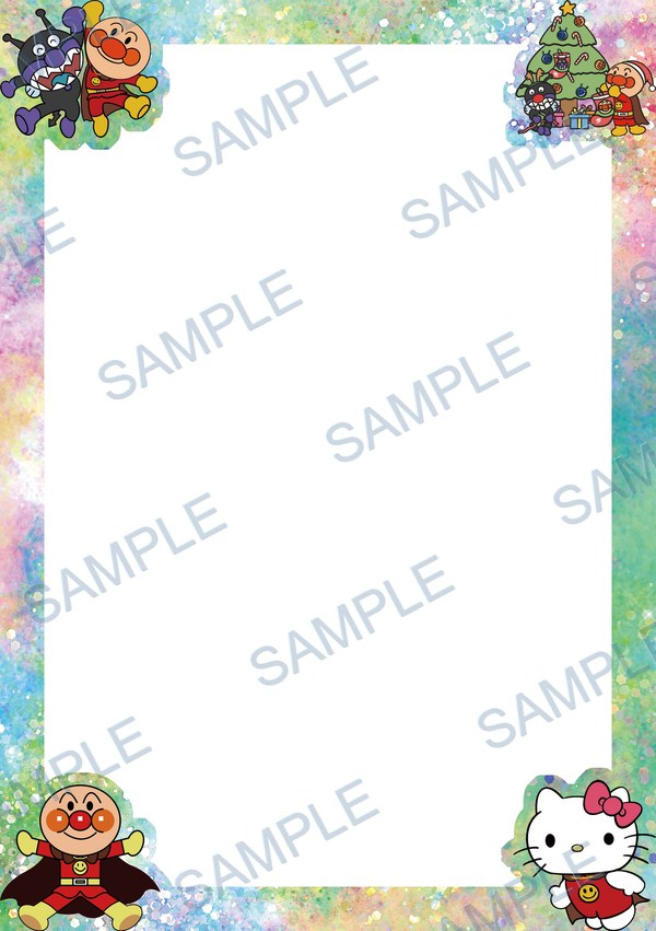 anpanman, baikinman, hello kitty, sanrio, christmas tree Acrylic design F-621
