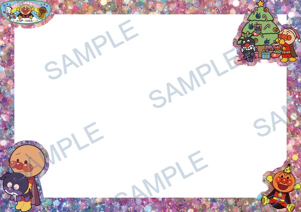 anpanman, baikinman, christmas tree, gifts, dog Acrylic design F-667