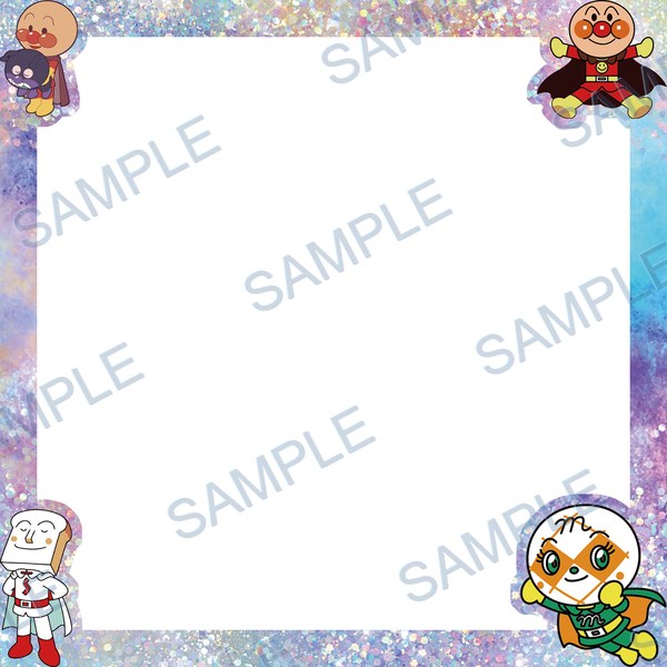 anpanman, dokkincho, baikinman, shokupanman, frame F-706