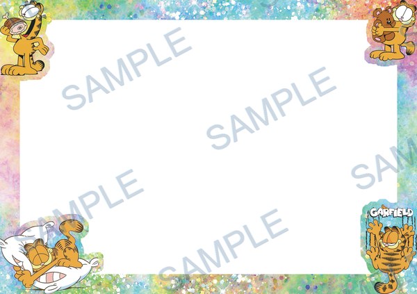garfield, cat, pillow, food, text Acrylic design F-744