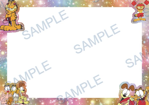 garfield, odie, cat, dog, frame Acrylic design F-745