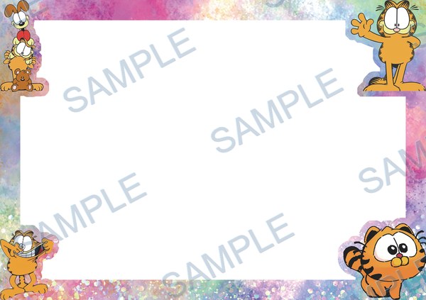 garfield, odie, pooky, cat, dog Acrylic design F-746