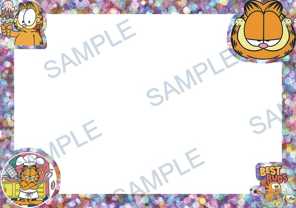 garfield, odie, cat, ice cream, chef Acrylic design F-747