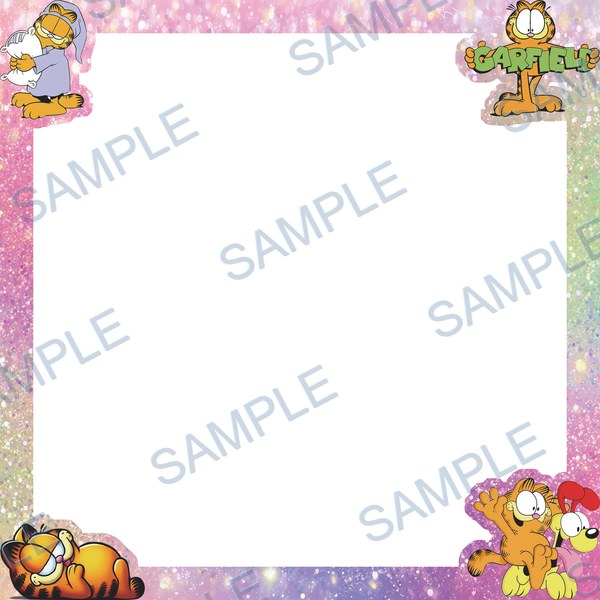 garfield, cat, dog, pillow, text Acrylic design F-755