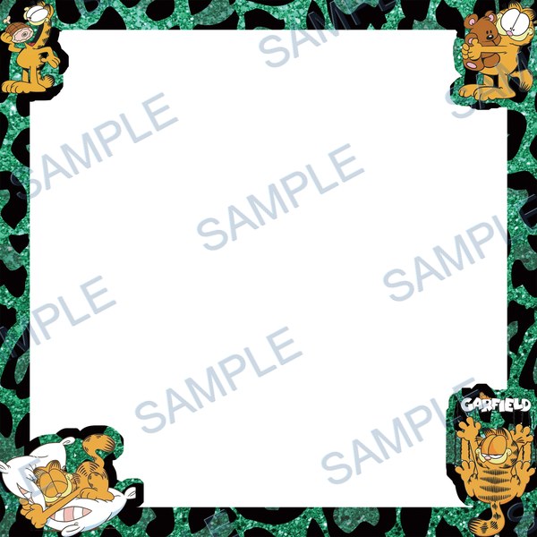 garfield, cat, pillow, teddy bear, text Acrylic design F-756