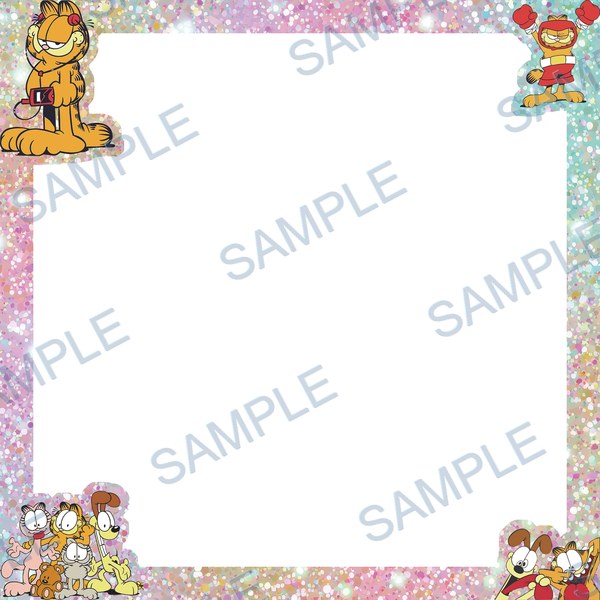 garfield, cat, dog, stuffed animal, boxing gloves Acrylic design F-757