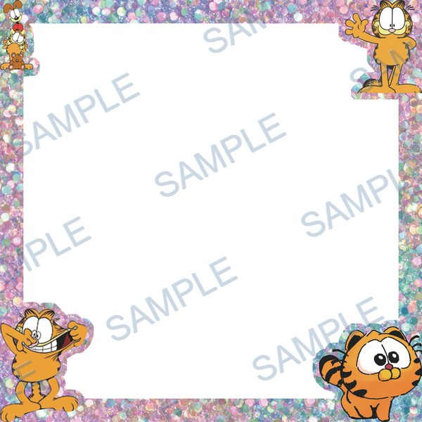 garfield, odie, cat, dog, frame Acrylic design F-758