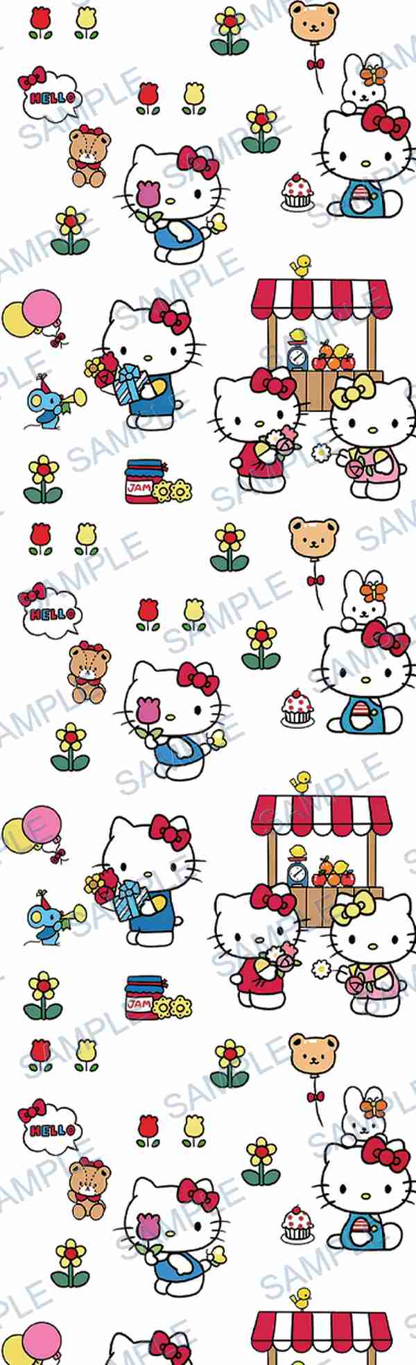 hello kitty, teddy bear, bunny, mouse, sanrio Pen Wrap design P-18052