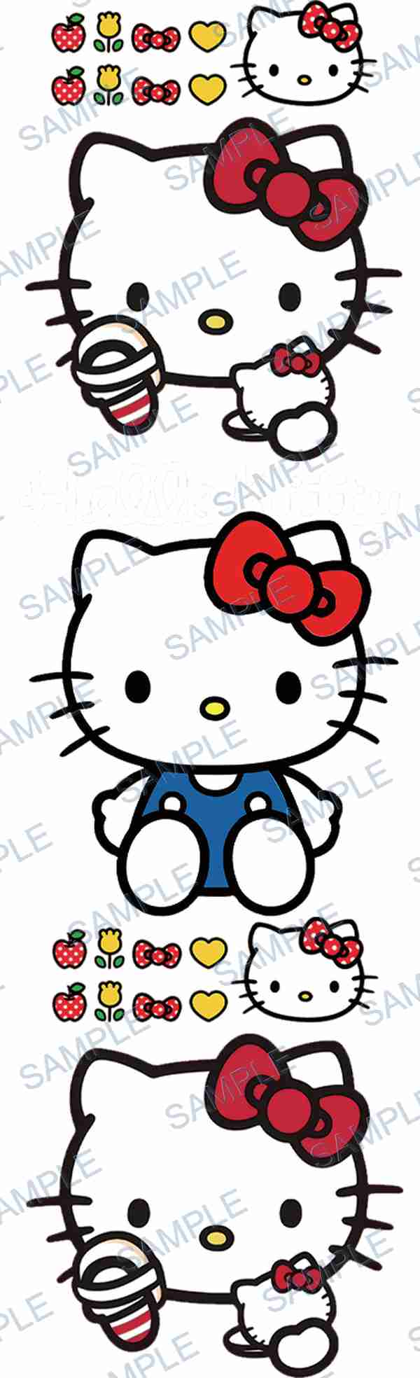 hello kitty, sanrio, apple, flower, bow Pen Wrap design P-18062