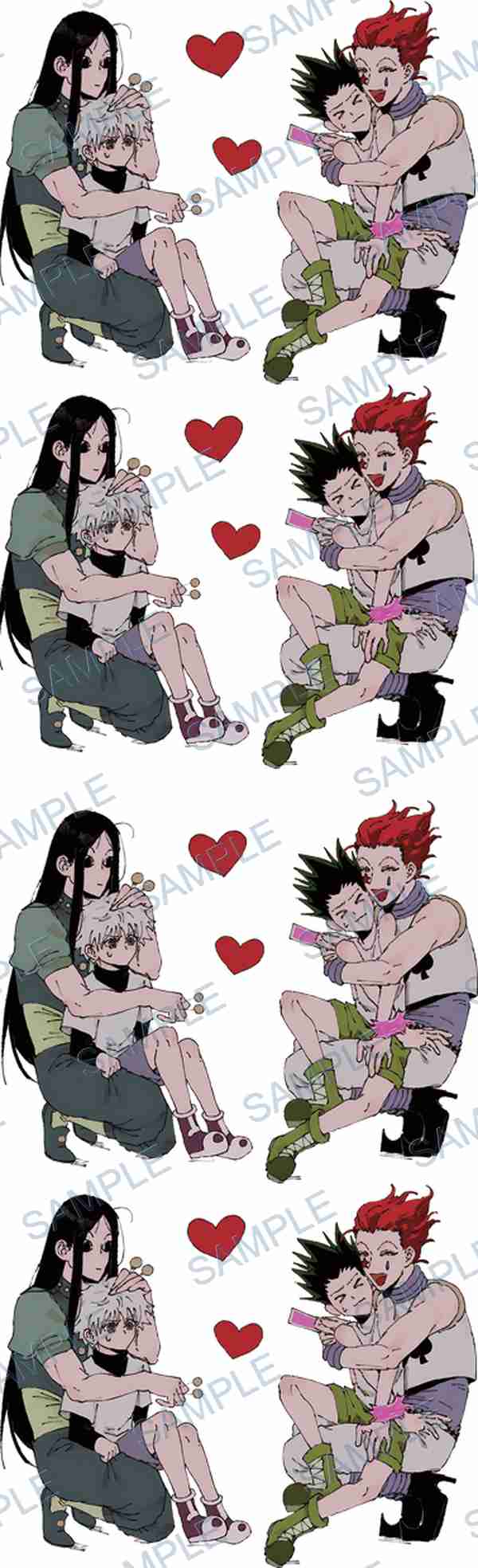 gon freecss, killua zoldyck, hisoka morow, illumi zoldyck, hunter x hunter Pen Wrap design P-18179