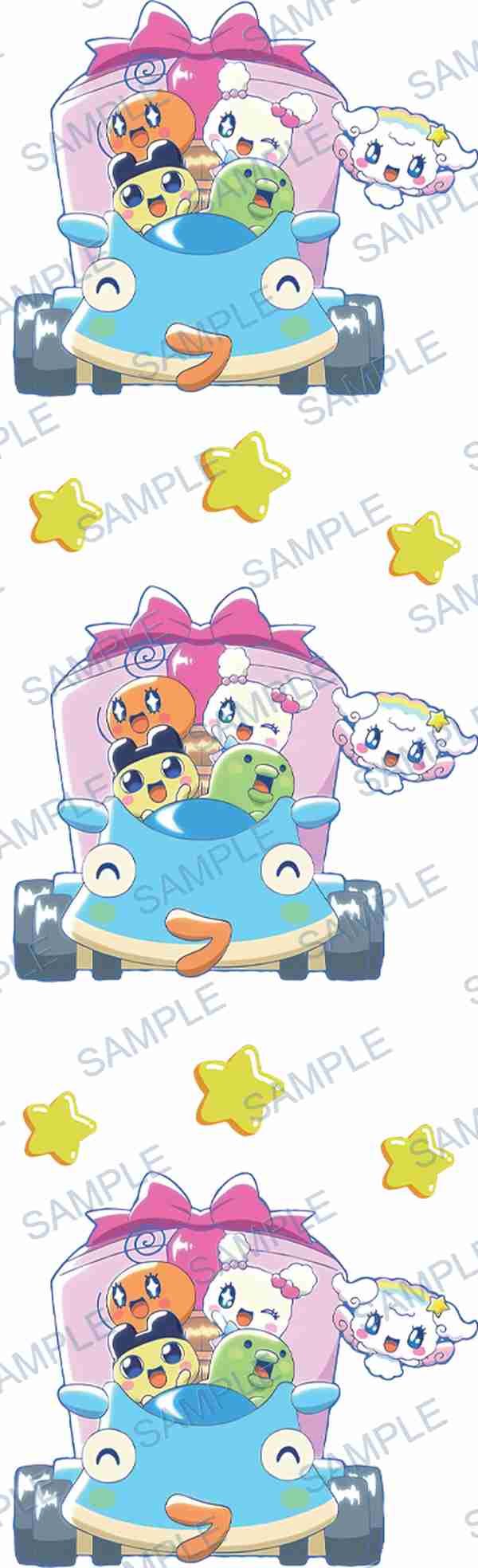 tamagotchi, car, gift box, stars, toy Pen Wrap design P-18214