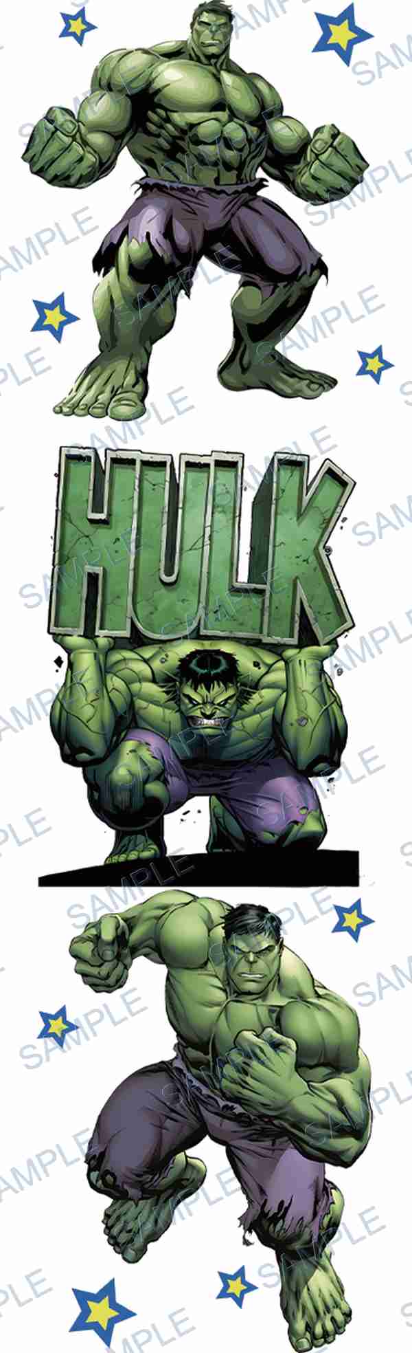 hulk, marvel, muscle man, text, stars Pen Wrap design P-18394
