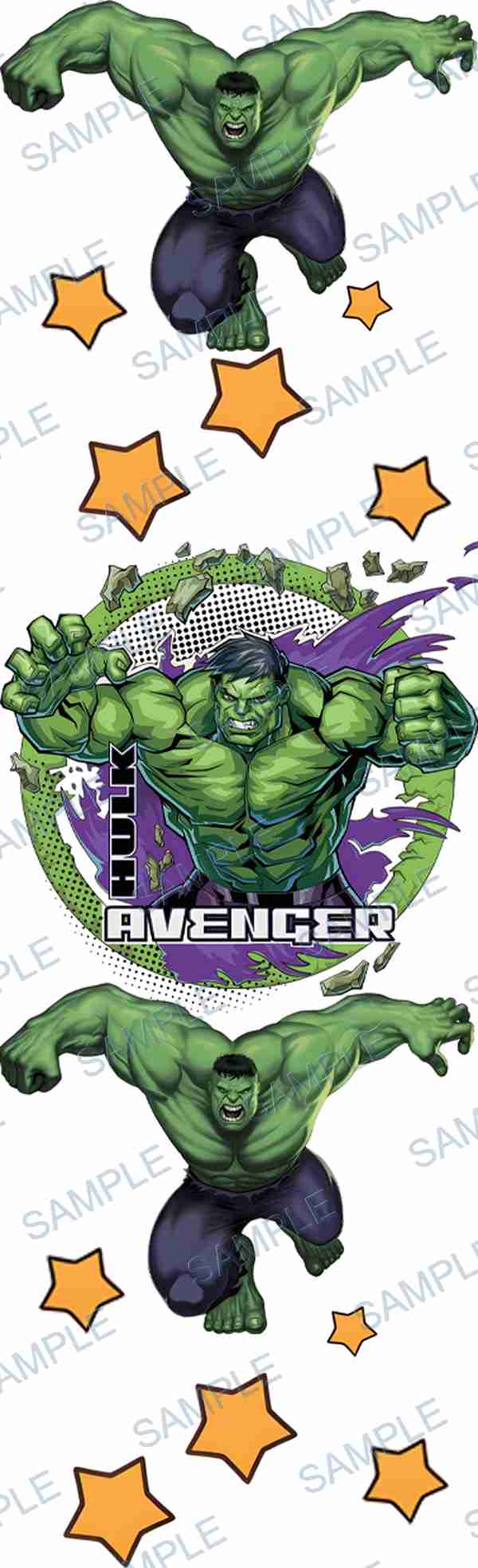 hulk, marvel, superhero, star, rock Pen Wrap design P-18396