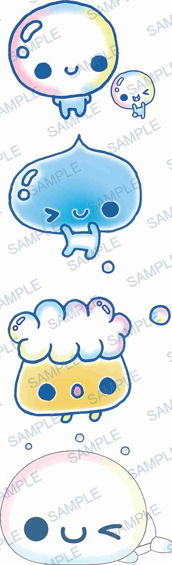 bubble, water drop, foam, bubbles, pastel Pen Wrap design P-18428