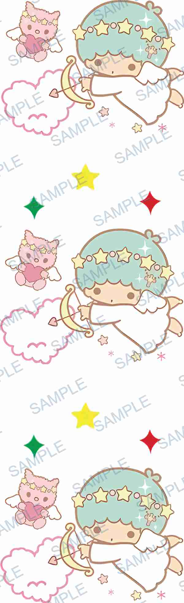 little twin stars, sanrio, cupid, bow and arrow, heart Pen Wrap design P-18458