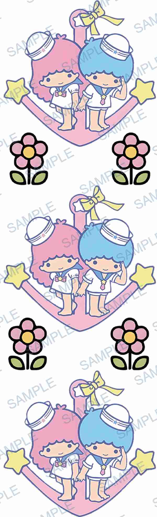 kiki, lala, sanrio, anchor, star Pen Wrap design P-18498