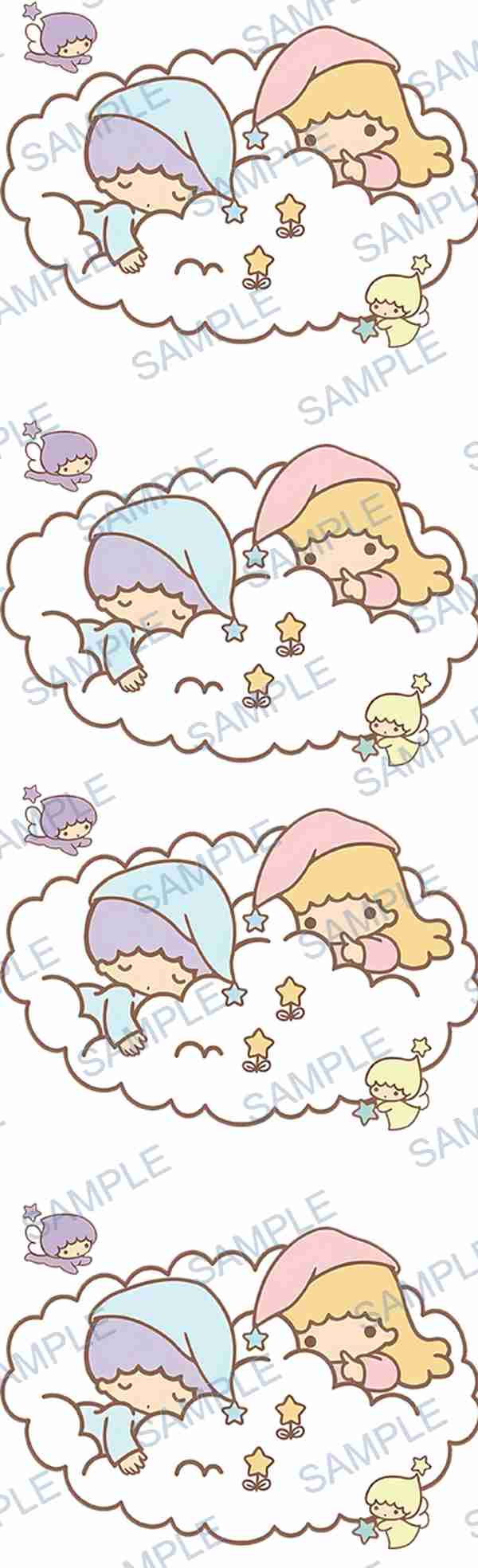 little twin stars, sanrio, cloud, star, sleeping Pen Wrap design P-18501