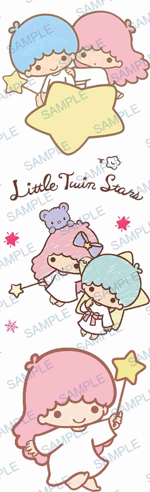 kiki, lala, sanrio, stars, wand Pen Wrap design P-18504